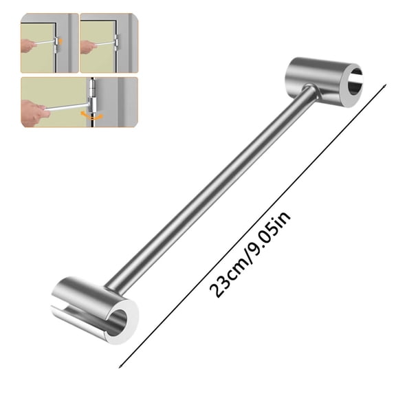 Door Hinge Gap Adjusting Wrench Tool, Upgraded Rolled Steel Door Hinges Adjustment Tool, 14-19mm Gap Adjusting Wrench