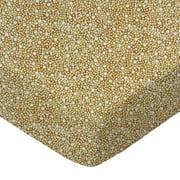 SheetWorld Fitted 100% Cotton Percale Play Yard Sheet Fits BabyBjorn Travel Crib Light 24 x 42, Confetti Dots Camel