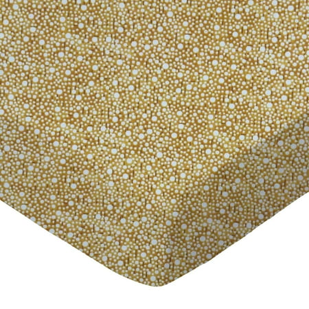 SheetWorld Fitted 100% Cotton Percale Play Yard Sheet Fits BabyBjorn Travel Crib Light 24 x 42, Confetti Dots Camel