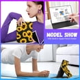 thumbnail image 3 of Gemfits Case for iPad 7/8/9 - Flexible Soft TPU Stand Back Cover with Pencil Holder, Auto Sleep/Wake, Sunflower_Leopard, 3 of 6