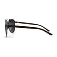 thumbnail image 3 of Mens Air Force Classic 90s Woodgrain Arm Pilots Sunglasses Gunmetal Black, 3 of 4