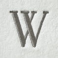 thumbnail image 2 of SKL Home Monogram Cotton Bath Towel, "W",  White, 2 of 7
