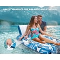thumbnail image 5 of JCLEAL Pool Floats Adult Inflatable Tanning Pool Lounger Extra Large River Rafts Sunnbathing Floaties Chair Heavy Duty Water Floating Lounge Recliner with Cupholder Backrest Party Lake Ocean Sea Beach, 5 of 5