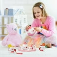 thumbnail image 3 of Wooden Tea Set Kitchen Tea Ware Teapot Tea Cup Toys Children Pretend Play Afternoon Tea Game Toys Gifts, 3 of 6