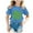 Blue, variant on Godom Girls Shirts Short Sleeve Crewneck Tees Kids Summer Fashion Tops Tees
