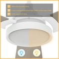 thumbnail image 2 of Smaair 56" 3 blade Indoor Wifi LED Ceiling Fan with Remote and Light, 2 of 8