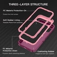 thumbnail image 2 of Petocase for Google Pixel 11 Case/ Google Pixel 11 Pro Case (2026),Rugged Heavy Duty Shockproof Dust/Drop Proof Phone Case for Google Pixel 11 /Google Pixel 11 Pro,Purple Pink, 2 of 7