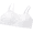 White, variant on LYMAYTER Girls Cotton Breathable Sports Bras Teen Seamless Adjustable Training Comfort Underwear S-L
