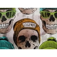 thumbnail image 4 of oneOone Cotton Poplin Multicolor Fabric Skull Sewing Craft Projects Fabric Prints By Yard 42 Inch Wide, 4 of 4