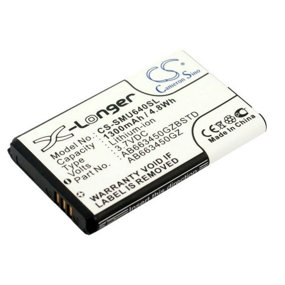 1300mAh AB663450GZ AB663450GZBSTD AB663450BZ Battery for Samsung SCH-U640 SCH-U640 Convoy Convoy2 U660 SCH-U660 Convoy U640