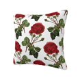 thumbnail image 2 of YFYANG Square Decorative Throw Pillow Case (Without Pillow Insert), Rose Pattern Bedroom Sofa Car Cushion Cover, 20"x20", 2 of 9