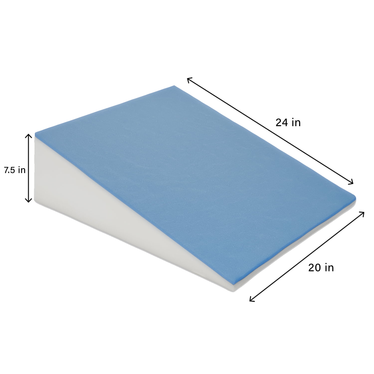 Fun Pillow® Wedge with Memory Foam Top Layer, Owl Gray