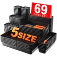 thumbnail image 1 of Caja de herramientas organizadora y separadora de bandejas A-LUGEI, 69 piezas, 5 tamaños, 1 of 7