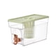 thumbnail image 1 of Hervidor de agua fría con grifo, jarra para jugo con grifo, dispensador de bebidas heladas de 4 l Grifo de oro verde, 1 of 9