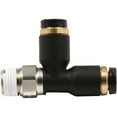 thumbnail image 1 of Allstar Performance ALL48023 0.12 in. NPT Plastic T Push Lock, Black, 1 of 1