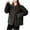 Black, variant on ZRGHAOYLQ Quilted Jackets for Women Plus Size Lightweight Jacket Coat Warm Diamond Quilted Coats Baggy Button Down Outerwear with Pockets Lapel Collar Winter Warm Up Thermal Overcoat