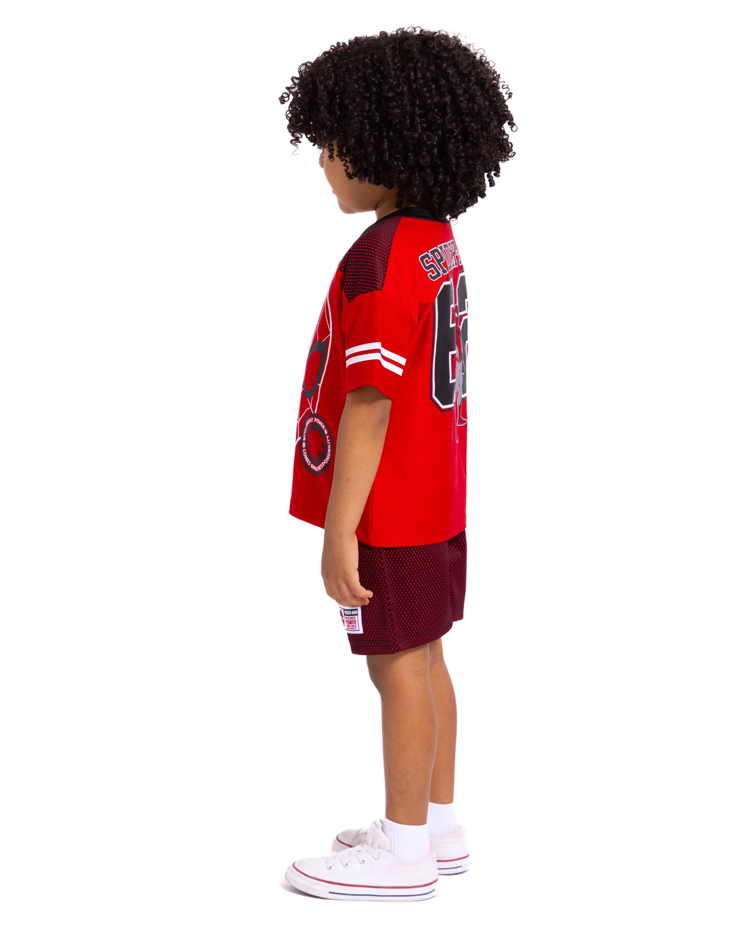 Spider-Man Toddler Boys V Neck Football Jersey and Shorts Set, 2 Piece, Sizes 12M-5T