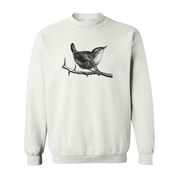 Wren On A Branch Sweatshirt Women -Image by Shutterstock, Female 5X-Large