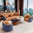 thumbnail image 2 of Fabric Living Room Sofas Modern Luxury Set Nordic Wooden Living Room Sofas Sectional Lazy Velvet Confort Pink Sofa Rosa Chairs My Lux Decor Round, 2 of 30