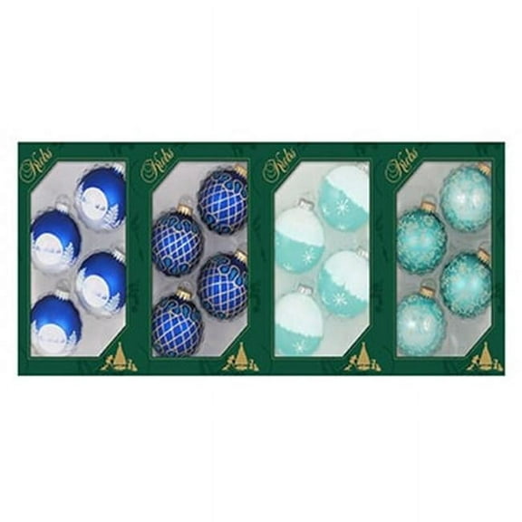 Krebs 4-Pk. Glaas Ornaments