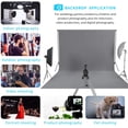 thumbnail image 2 of Easy-Going 10Wx20L ft Gray Background Muslin Backdrop,Photo Studio,Collapsible High Density Screen for Video, 2 of 5
