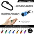 thumbnail image 4 of Drill Bit Holder Aluminum Alloy 1/4 Inch Hex Shank Drill Bit Keychain Colorful Quick Change Screw Bit Organizer with Buckle for Impact Tips Screwdriver Drill Bits, 4 of 11