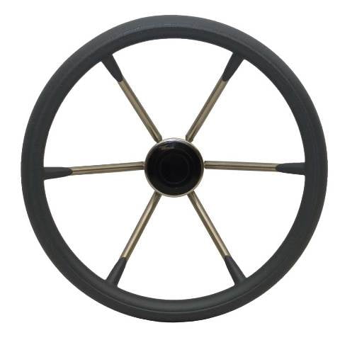 Boat Destroyer Steering Wheel 1525 | 15 Inch 25 Stainless Gray