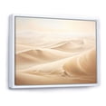 thumbnail image 2 of Designart "Simplicity Desert Sands Of Serenity III" Landscapes Floater Framed Wall Art Living Room, 2 of 7