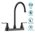 thumbnail image 2 of Grifo de Cocina Dura Faucet DF-PK330HLH Negro Mate, 2 of 9