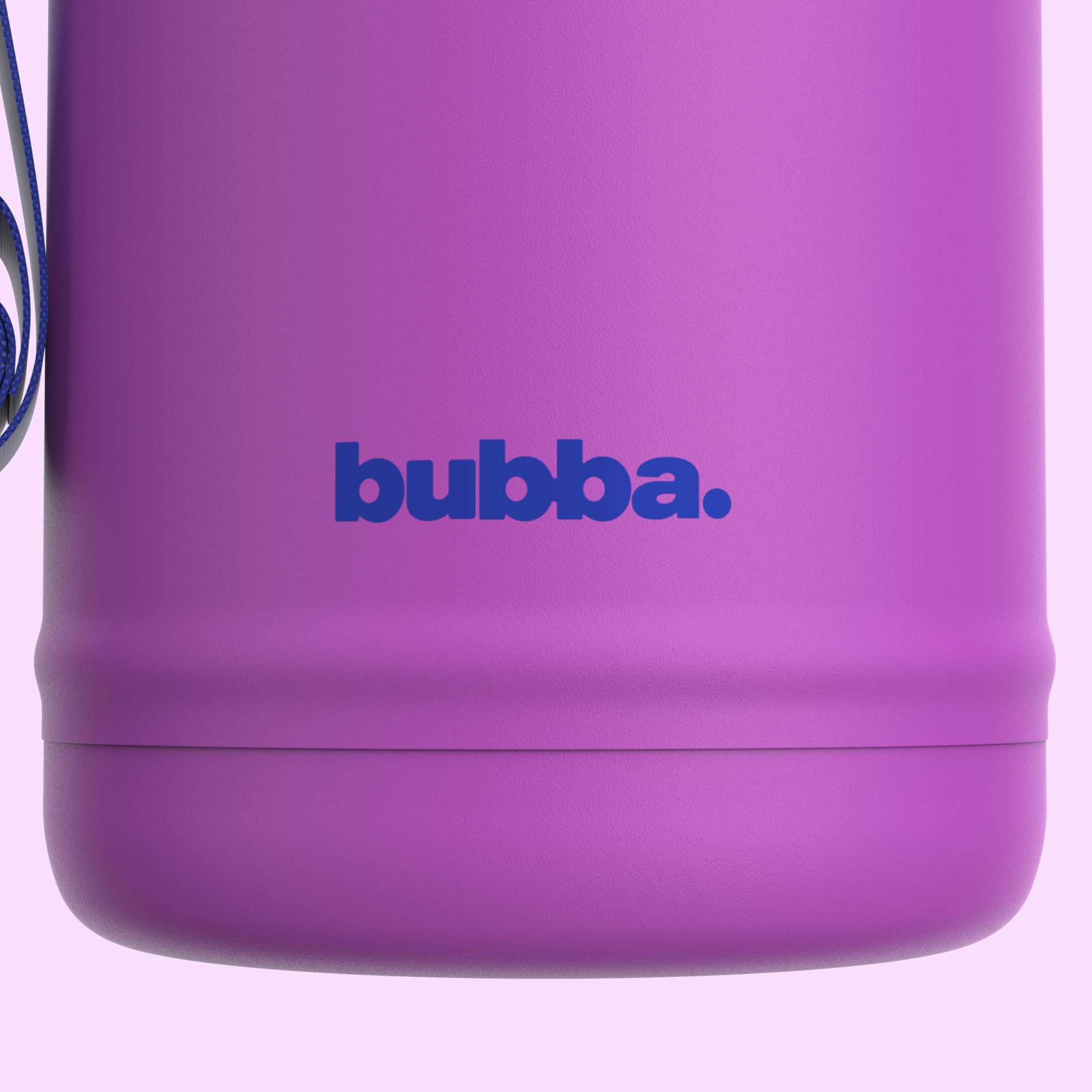 Bubba 64oz DualSip Insulated Stainless Steel Water Jug with Built-In Straw and Drink Opening and Carrying Strap, Moodbooster Purple/Blue