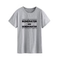 thumbnail image 3 of TWZH Women There is A Fine Line Between Numerator Letter Short T-Shirt, 3 of 6