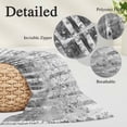 thumbnail image 6 of Grey Forest Throw Pillow Cover, Pillowcase Protectors with Zipper, Breathable Decorative Lumbar Pillow Case Cover, Modern Oil Painting Art Pillow Shams for Couch Sofa 16x24Inch, 6 of 8