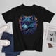 thumbnail image 3 of Wolf T-shirt Wolf Unisex T-shirt Unisex tees Casual Cotton Colorful Printing, 3 of 5