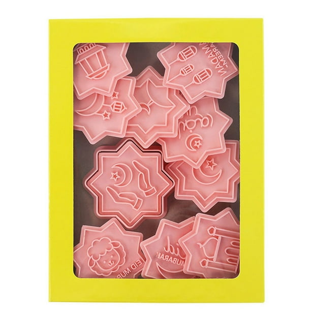 Juego de cortadores de galletas Eid Mubarak - ¡10 formas festivas para hornear alegremente!