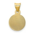 thumbnail image 3 of Diamond2Deal 14K Yellow Gold Sagrado Corazon Circle Pendant for Women (L- 0.66 in, W- 0.41 in), 3 of 4