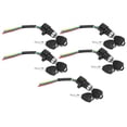 thumbnail image 3 of YLSHRF Plastic Easy To Install Electric Scooter Power Supply Lock, Fine Workmanship 5Set Electric Bicycle Electronic Lock Switch, Power Supply Lock For Outdoor Sports, 3 of 8