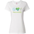 thumbnail image 3 of Inktastic Peace Love Earth Women's T-Shirt, 3 of 5
