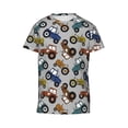 thumbnail image 4 of Wukai Color Tractor Youth Unisex Short Sleeve T-Shirt for Boys, Girls, Teens, and Kids-Medium, 4 of 7