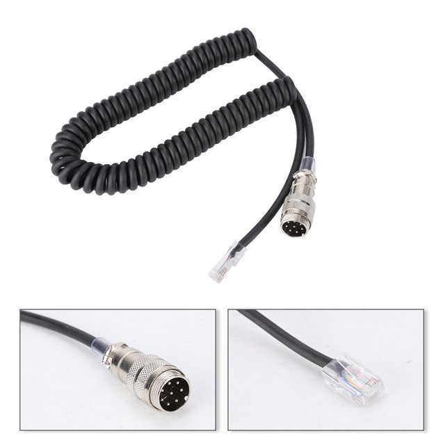 Fosa Microphone Accessories, Microphone Adapter Cable,8pin to RJ-45 Modular Microphone Adapter For FT-450D FT-897D FT-991 FT-891