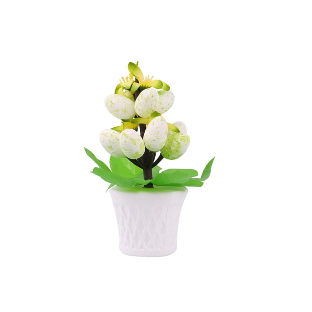 Decoraciones de Pascua para el Hogar Decoración de Huevos de Pascua Mini Decoración de Plantas en Macetas de Interior Tema de Vacaciones Decoración Del Hogar Agrega Vitalidad Festiva, Macetas de Plant