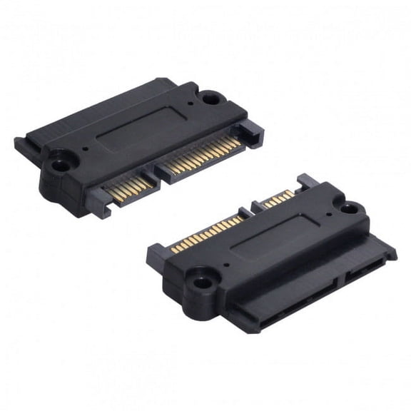 Xiwai Adapter 3.5" 2.5inch SATA 22Pin 7 15 Male to SATA 22P 7 15 Female Extension convertor Adapter with Screw Holes