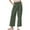 Army Green, variant on Taqqpue Womens Plus Size Linen Pants Elastic Waist Drawstring Summer Loose Fit Pants Beach Casual Trousers with Pockets S-5XL