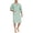 Turquoise, variant on MAYFISH Men's Cotton Robe Short Sleeve Lightweight Summer Bathrobes for Men Zip up House Coat with Pockets(Blue,Large )