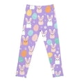 thumbnail image 5 of Easter Print Girls Athletic Leggings Fashion Casual Playwear Pants For Toddlers And Kids, 5 of 5