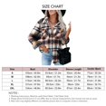 thumbnail image 3 of Blusas a cuadros con botones, camisa a cuadros con botones de manga larga para mujer, blusa con botones, máxima eficiencia, 3 of 4