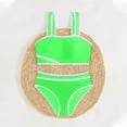 thumbnail image 4 of CCRFTGI Swimsuit for Child Girls Size 10-12 Summer 2 Piece Beach Sport Swimsuits Swimming Girls Fashion Bathing Suits Fluorescent Green 3-4 Years, 4 of 5