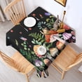 thumbnail image 2 of Red Mushroom Snail Black Pattern Square Tablecloth,Waterproof Square Table Cover,Wipeable Spillproof Washable Table Cover for Home Kitchen Party Decor 42"X42"(107x107cm), 2 of 6