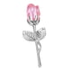 thumbnail image 5 of Adorno de rosa de cristal para el Día de la Madre, regalo de aniversario para esposa, mamá y hermana. Plata Rosa, 5 of 9