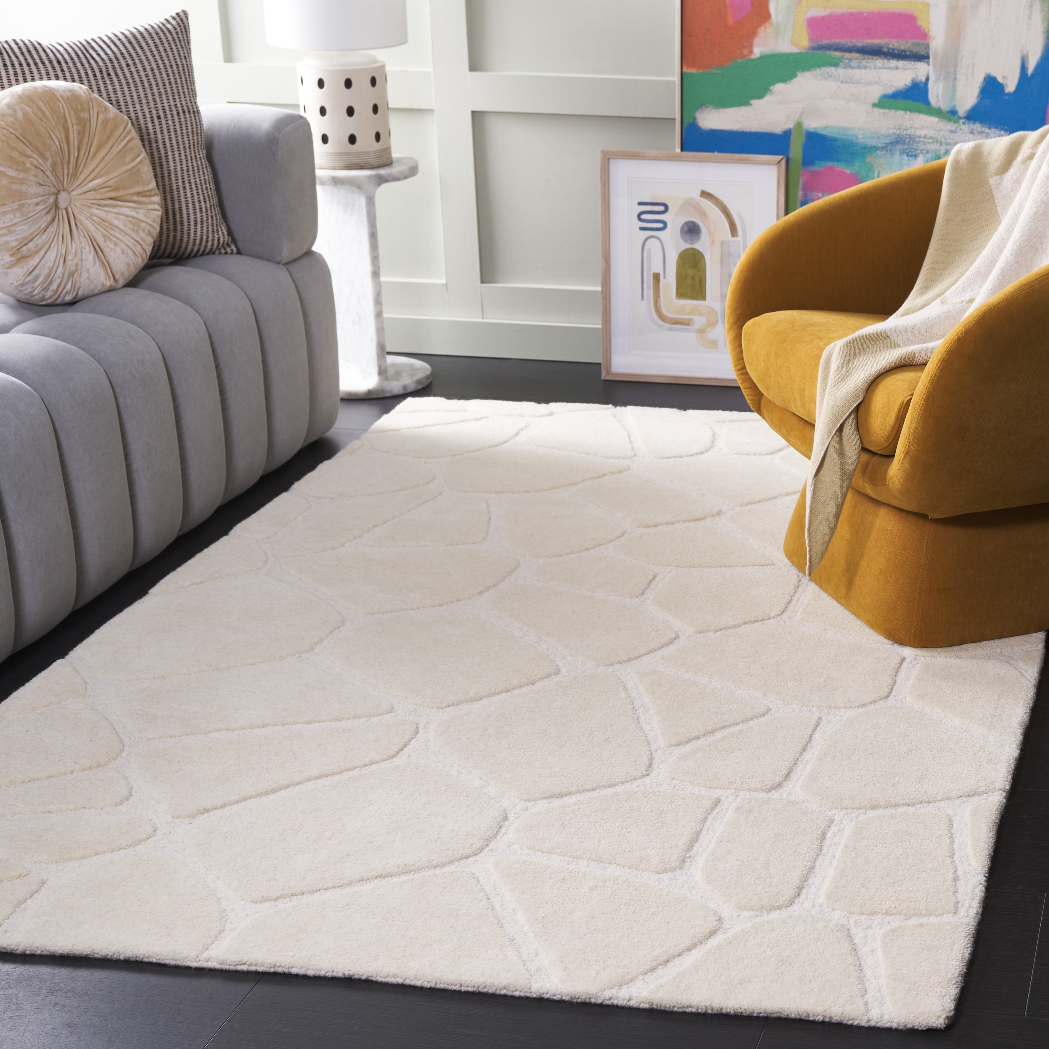SAFAVIEH Fifth Avenue Gale Geometric Area Rug, Ivory, 5' x 8'