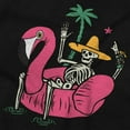 thumbnail image 2 of Funny Skeleton Flamingo Floatie Men's Graphic T Shirt Tees Brisco Brands S, 2 of 6